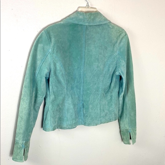 Live a Little Blue Blazer Suede-Like Jacket - Picture 5 of 16